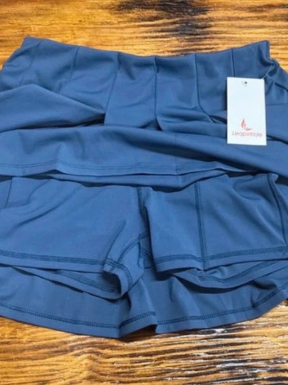Ladies Performance Skort in Slate Blue with Built-In Shorts
